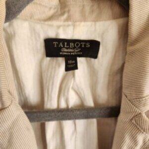 Talbot's Women's Striped Blazer